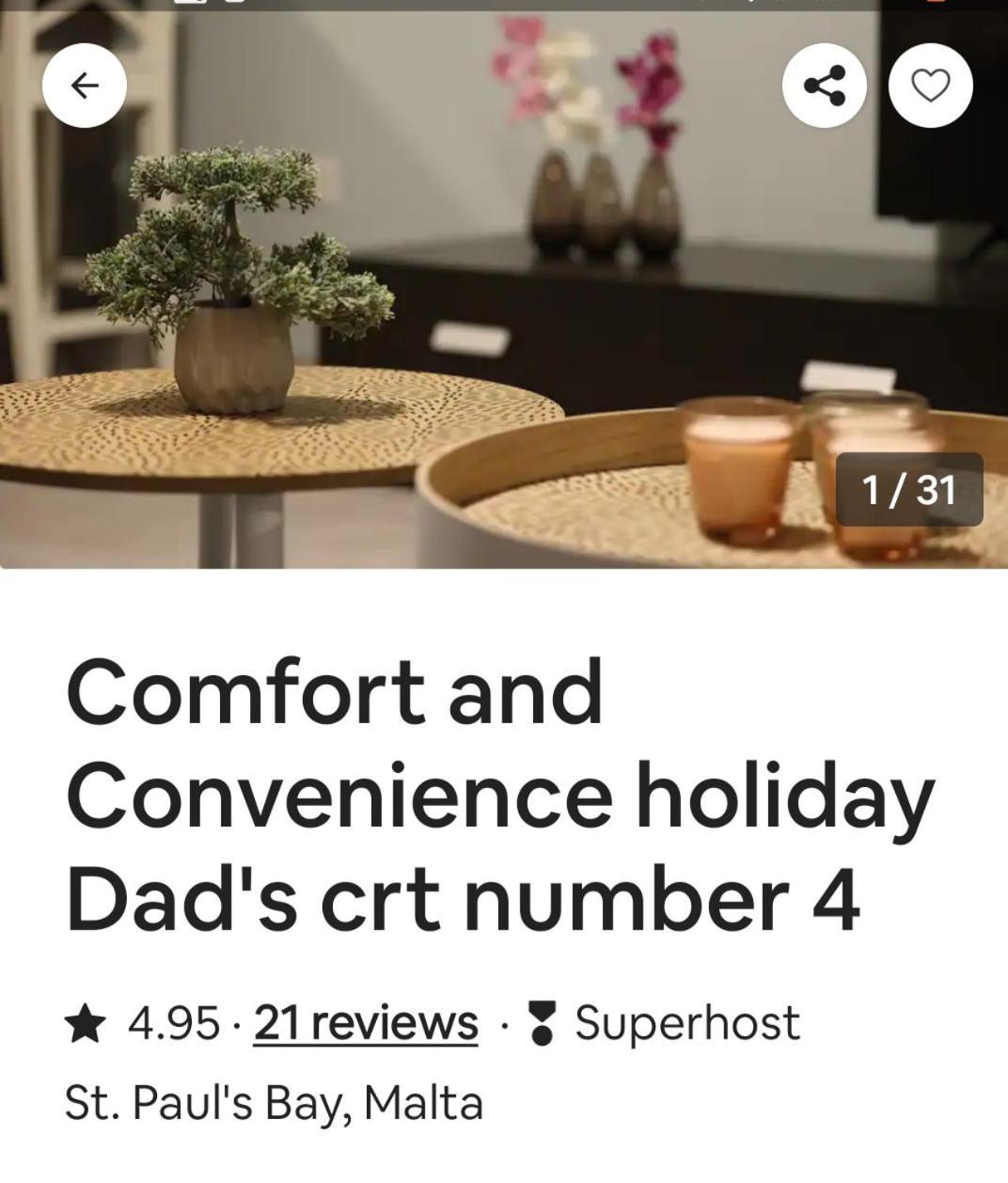 Comfort And Convenience Flat 4 Dad'S Court San Pawl il-Baħar Eksteriør billede